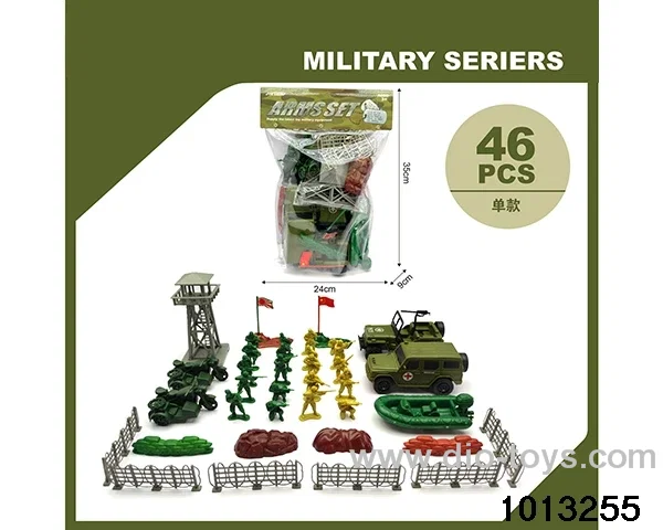 Military suit in PVC bag