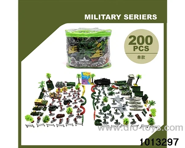 Military suit in PVC bag