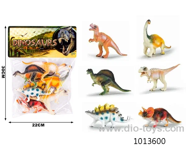 dinosaur set in PP bag with header