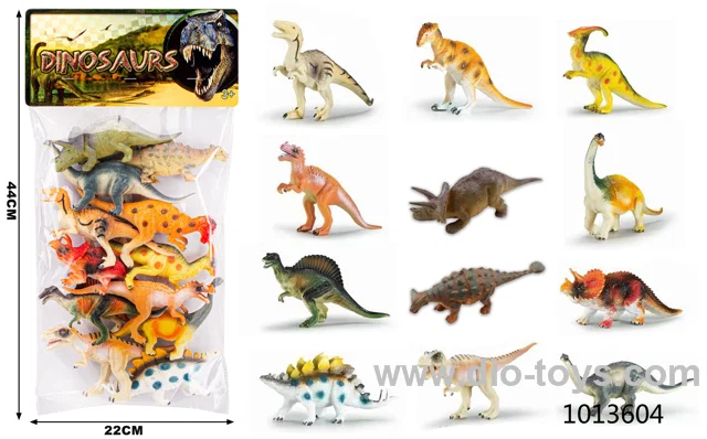 dinosaur set in PP bag with header