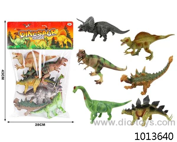 dinosaur set in PP bag with header