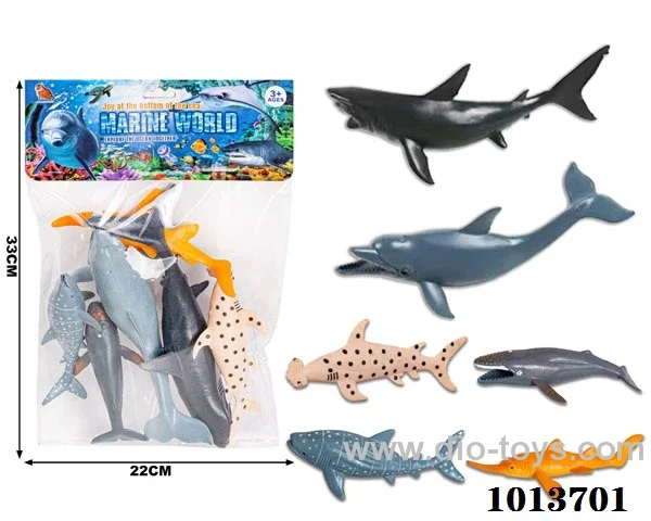 animal set in PP bag with header