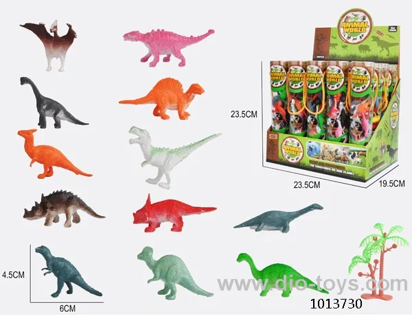 dinosaur set in display box