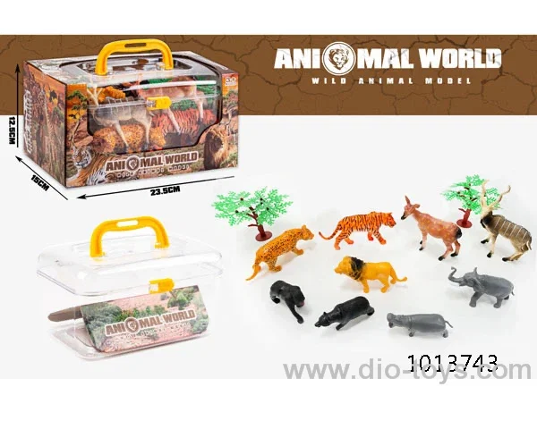 animal set in Window box