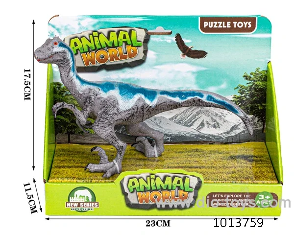 dinosaur set in color box