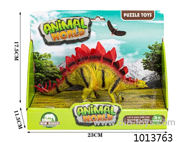 dinosaur set in color box