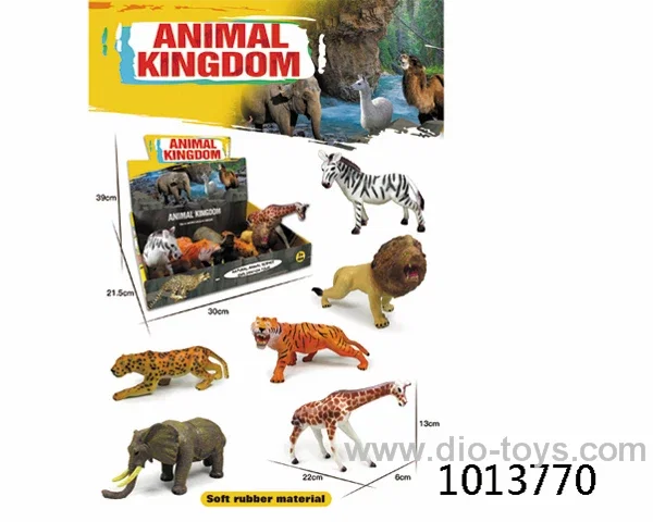 6pcs animal set in display box