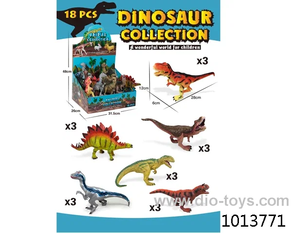 18pcs dinosaur set in display box