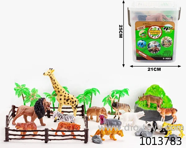 30pcs animal set in Barrel