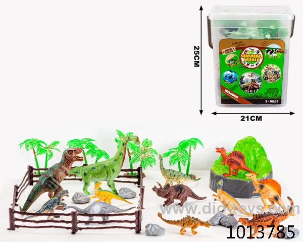 30pcs dinosaur set in Barrel