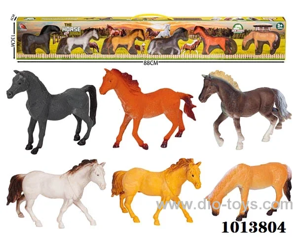 6pcs animal set in color box