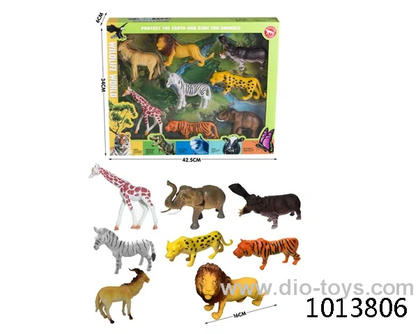 animal set in color box