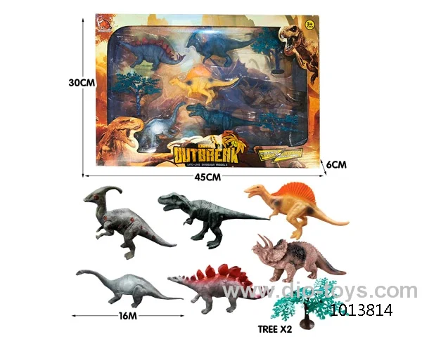 dinosaur set  in color box