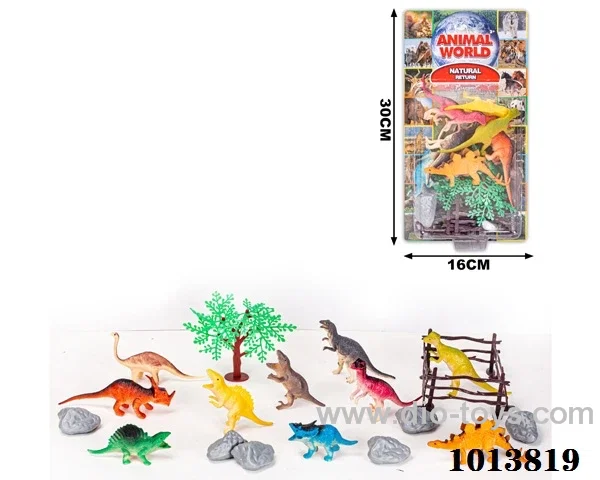 dinosaur set in Blister with insert