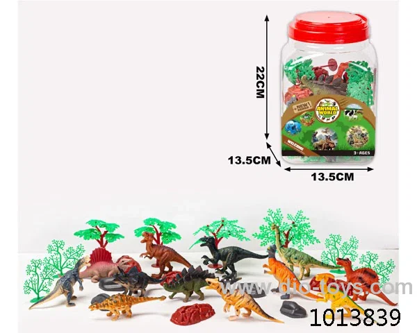 28pcs dinosaur set in Cannon