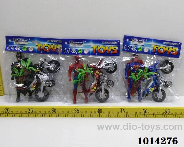 Pull back motorcycle 3sets mixed loading  in PP bag with header