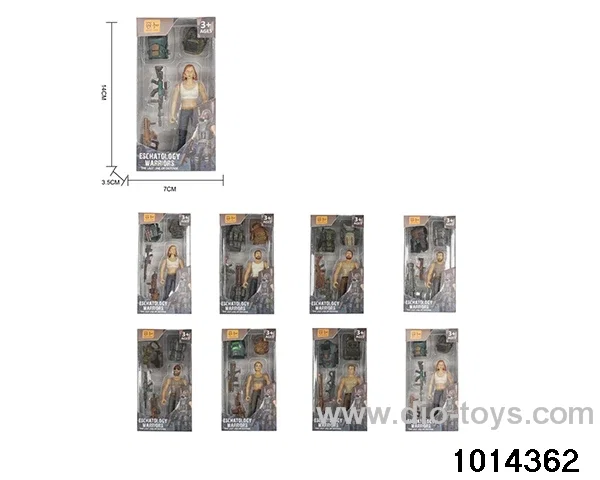 Simulation model toy set in window box