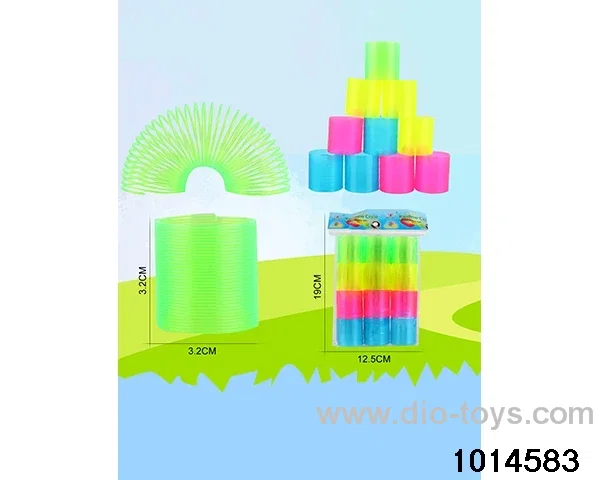 12pcs rainbow spring in opp bag