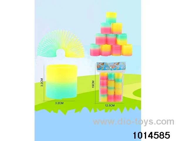 12pcs rainbow spring in opp bag