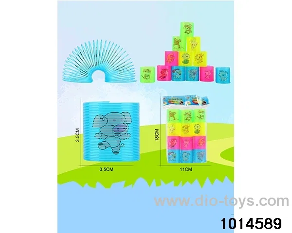 12pcs rainbow spring in opp bag