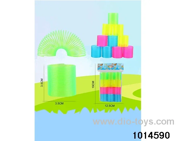 12pcs rainbow spring in opp bag