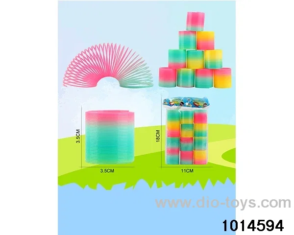 12pcs rainbow spring in opp bag