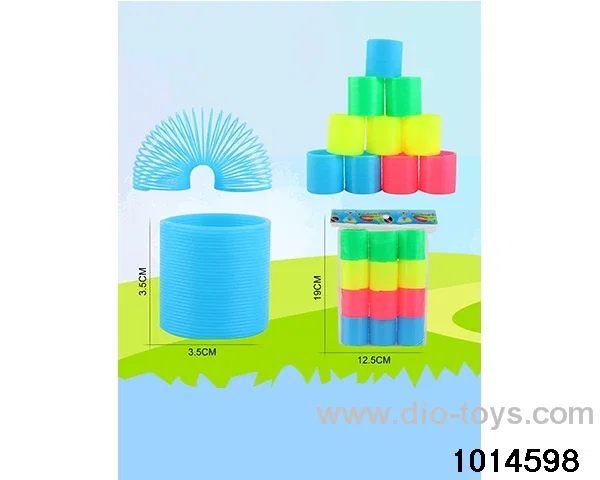 12pcs rainbow spring in opp bag