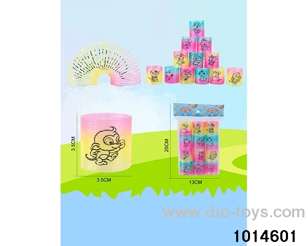 12pcs rainbow spring in opp bag