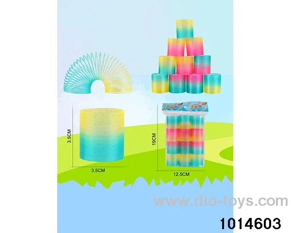 12pcs rainbow spring in opp bag
