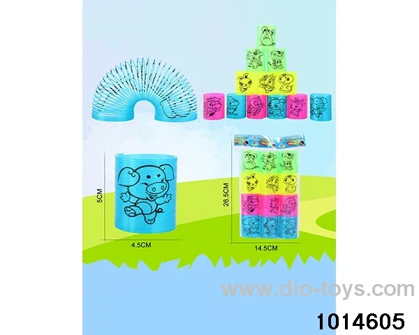 12pcs rainbow spring in opp bag