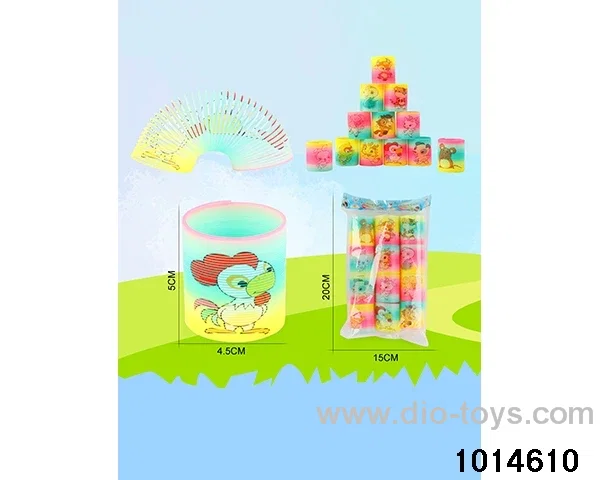 12pcs rainbow spring in opp bag