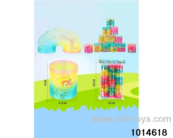12pcs rainbow spring in opp bag