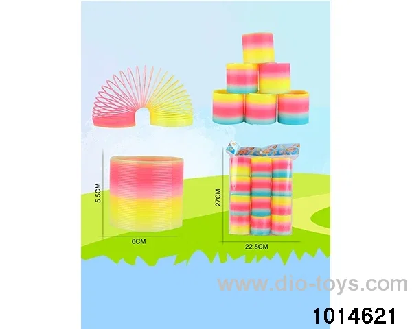 12pcs rainbow spring in opp bag