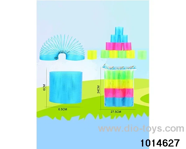 12pcs rainbow spring in opp bag
