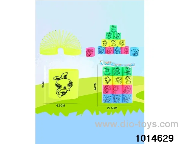 12pcs rainbow spring in opp bag