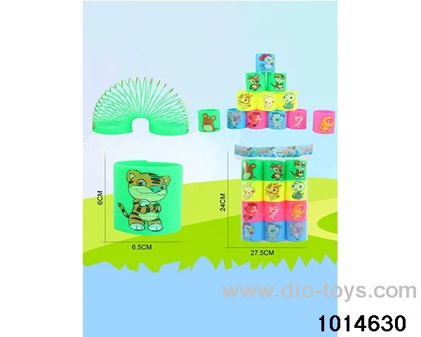 12pcs rainbow spring in opp bag