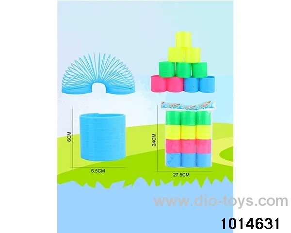 12pcs rainbow spring in opp bag