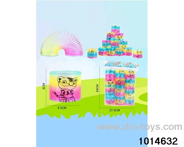12pcs rainbow spring in opp bag