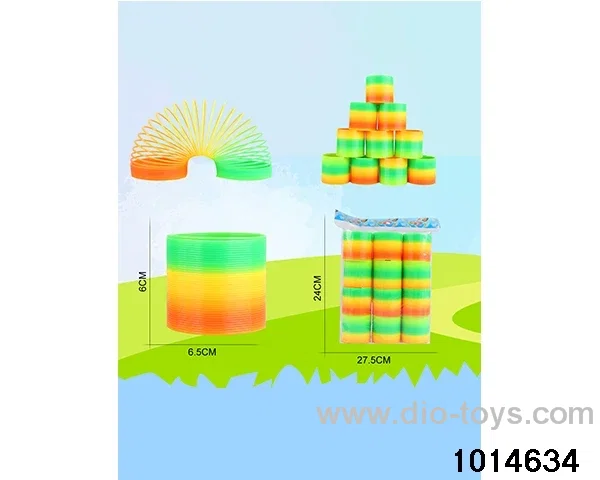 12pcs rainbow spring in opp bag