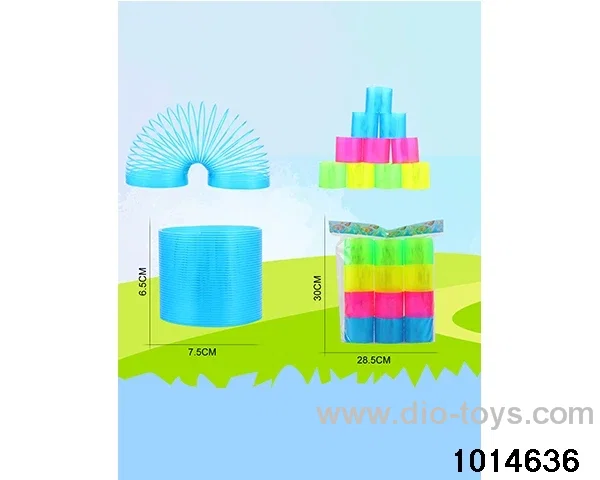 12pcs rainbow spring in opp bag