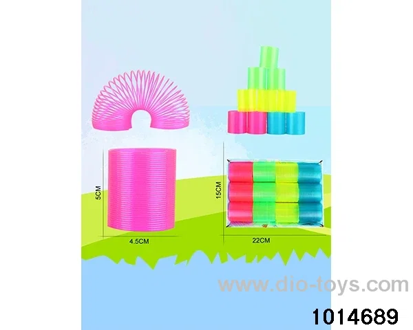 12pcs rainbow spring in box