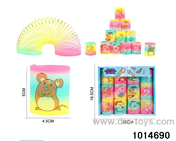 12pcs rainbow spring in box
