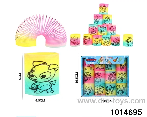 12pcs rainbow spring in box