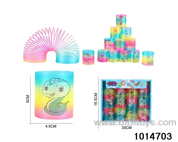 12pcs rainbow spring in box