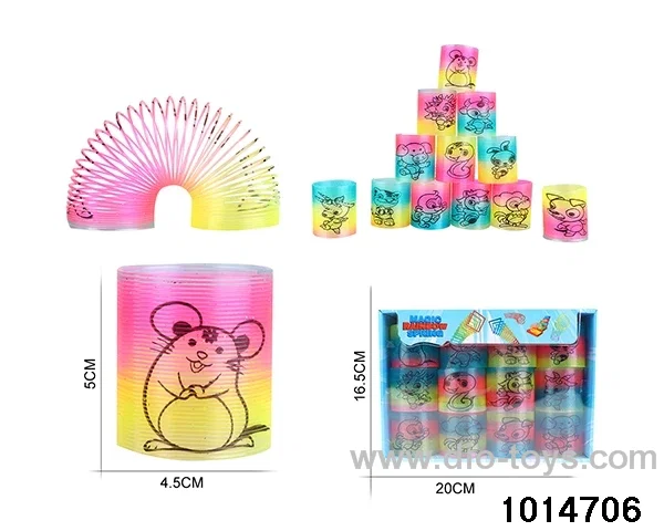 12pcs rainbow spring in box