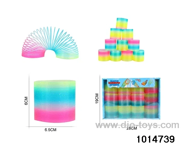 12pcs rainbow spring in box