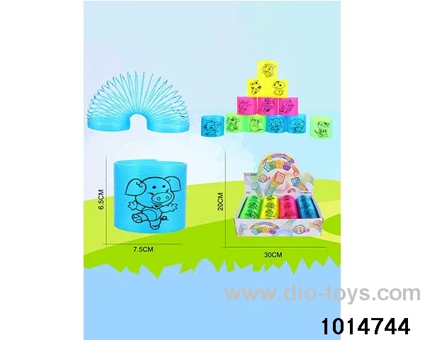 12pcs rainbow spring in display box