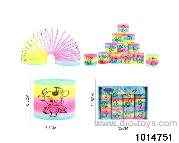 12pcs rainbow spring in box