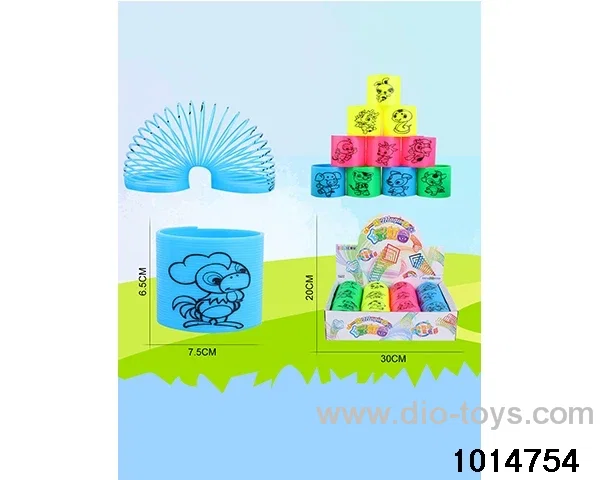 12pcs rainbow spring in display box