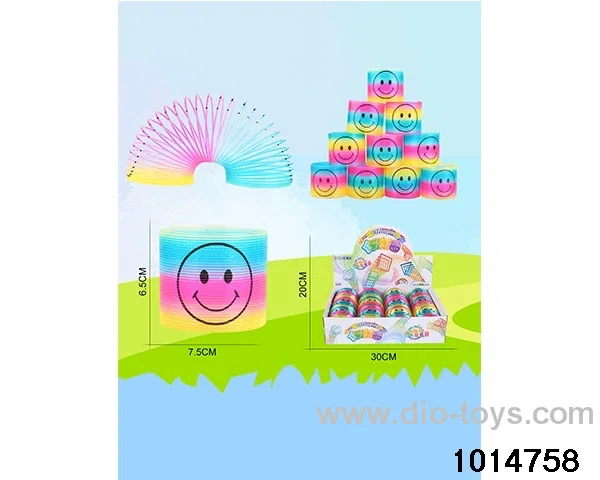 12pcs rainbow spring in display box